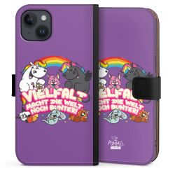 Sideflip mit langer Lasche schwarz