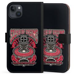 Sideflip mit langer Lasche schwarz