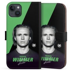 Sideflip mit langer Lasche schwarz