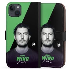 Sideflip mit langer Lasche schwarz