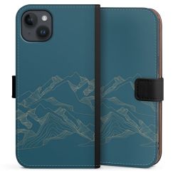 Sideflip mit langer Lasche schwarz