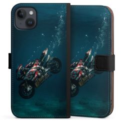 Sideflip mit langer Lasche schwarz