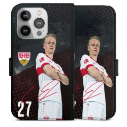 Sideflip mit langer Lasche schwarz