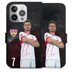 Sideflip mit langer Lasche schwarz