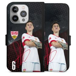 Sideflip mit langer Lasche schwarz