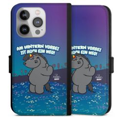 Sideflip mit langer Lasche schwarz