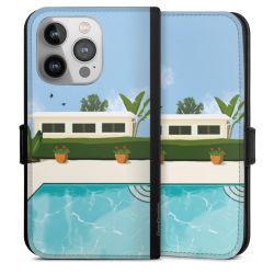 Sideflip mit langer Lasche schwarz