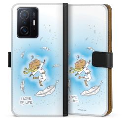 Sideflip mit langer Lasche schwarz