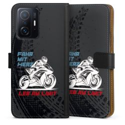 Sideflip mit langer Lasche schwarz