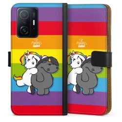 Sideflip mit langer Lasche schwarz