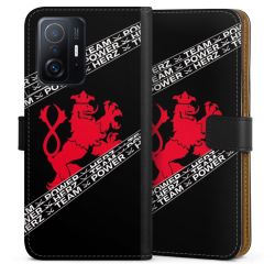 Sideflip mit langer Lasche schwarz