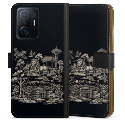 Sideflip mit langer Lasche schwarz