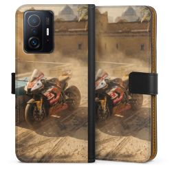 Sideflip mit langer Lasche schwarz