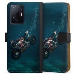 Sideflip mit langer Lasche schwarz