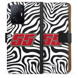 Sideflip mit langer Lasche schwarz