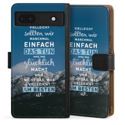 Sideflip mit langer Lasche schwarz