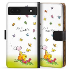 Sideflip mit langer Lasche schwarz