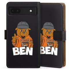 Sideflip mit langer Lasche schwarz