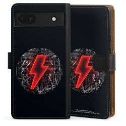 Sideflip mit langer Lasche schwarz