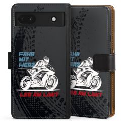 Sideflip mit langer Lasche schwarz