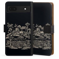 Sideflip mit langer Lasche schwarz