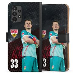 Sideflip mit langer Lasche schwarz