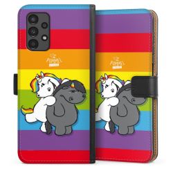 Sideflip mit langer Lasche schwarz