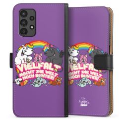 Sideflip mit langer Lasche schwarz