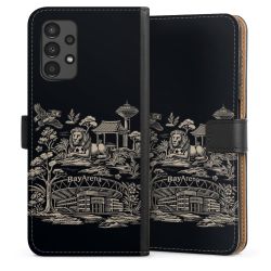 Sideflip mit langer Lasche schwarz