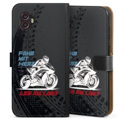 Sideflip mit langer Lasche schwarz