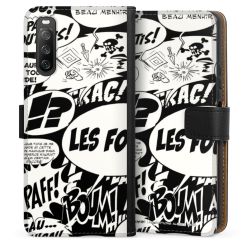 Sideflip mit langer Lasche schwarz