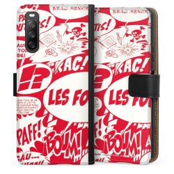 Sideflip mit langer Lasche schwarz