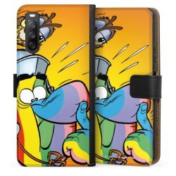 Sideflip mit langer Lasche schwarz