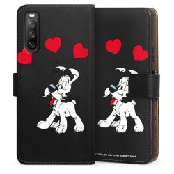 Sideflip mit langer Lasche schwarz