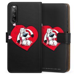 Sideflip mit langer Lasche schwarz