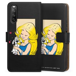 Sideflip mit langer Lasche schwarz