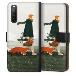 Sideflip Fodral med flap svart