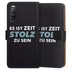 Sideflip mit langer Lasche schwarz