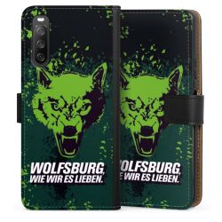 Sideflip mit langer Lasche schwarz