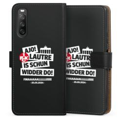 Sideflip mit langer Lasche schwarz