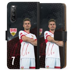 Sideflip mit langer Lasche schwarz