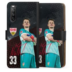 Sideflip mit langer Lasche schwarz