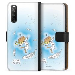 Sideflip mit langer Lasche schwarz