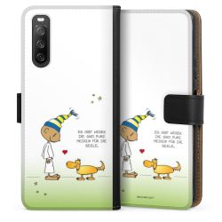 Sideflip mit langer Lasche schwarz