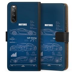 Sideflip Fodral med flap svart