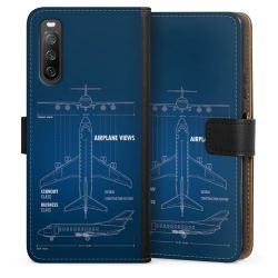 Sideflip Fodral med flap svart