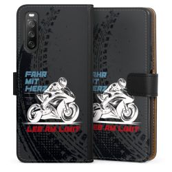 Sideflip mit langer Lasche schwarz