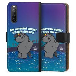 Sideflip mit langer Lasche schwarz