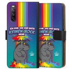 Sideflip mit langer Lasche schwarz