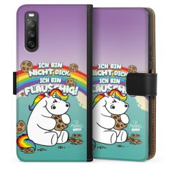 Sideflip mit langer Lasche schwarz